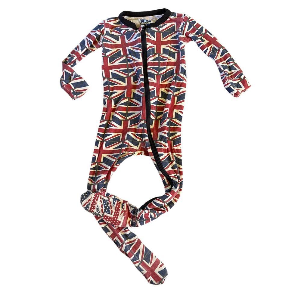 KICKEE PANTS one piece sleeper - UNION JACK